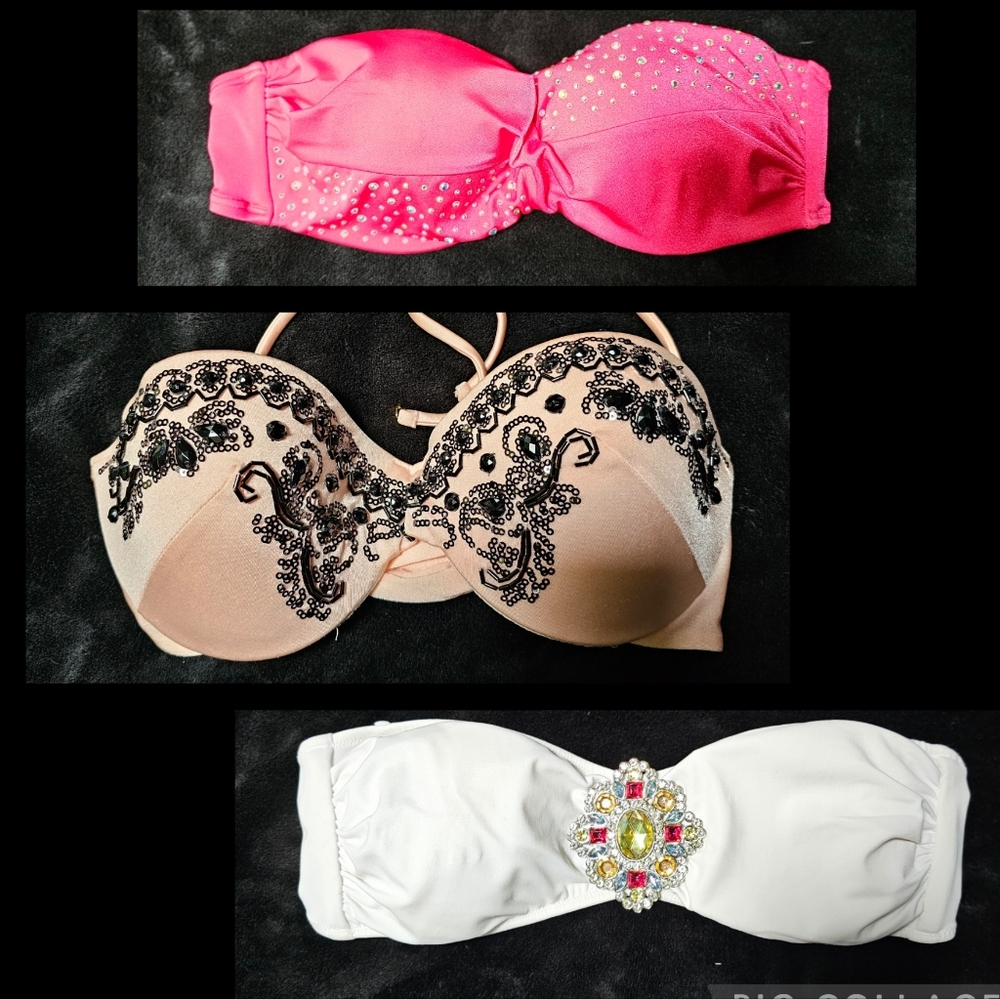 Lot of 3! 34B Victoria's Secret swimsuit bikini tops